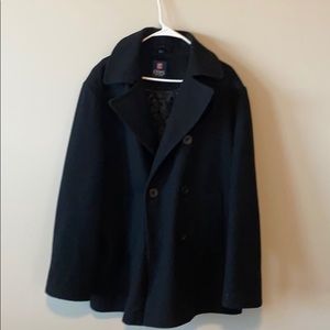 Black champs heavy coat